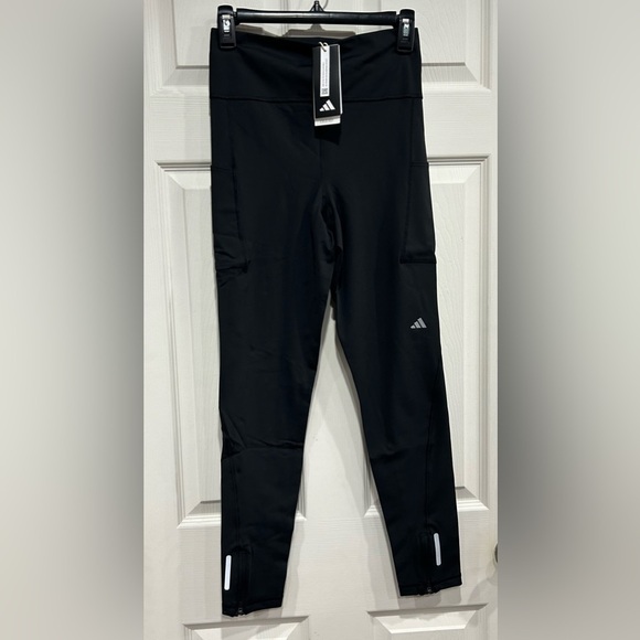 adidas Women's M Medium Ultimate Conquer the Elements Tights Black NWT - Picture 1 of 15